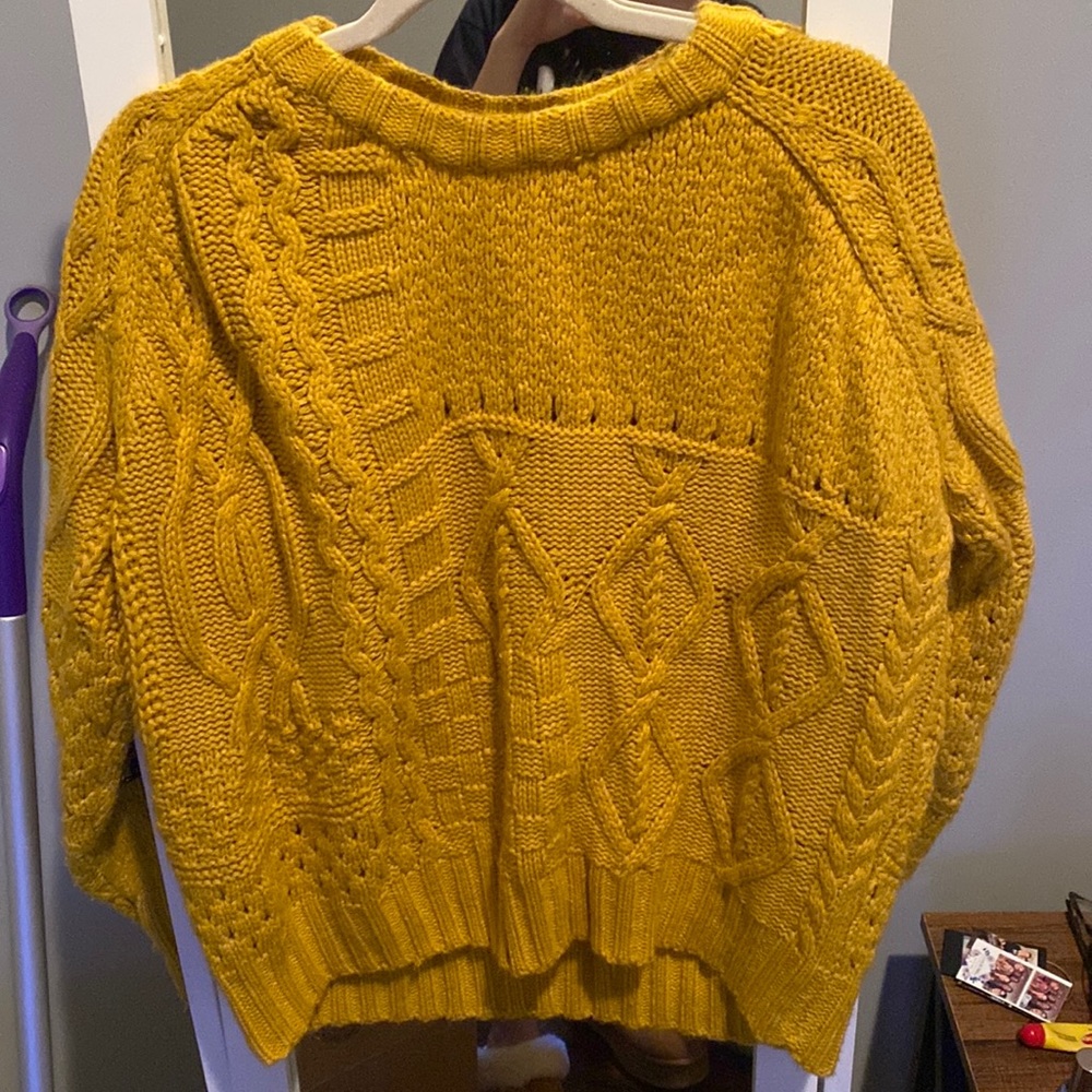 Pink Lily Mustard Sweater